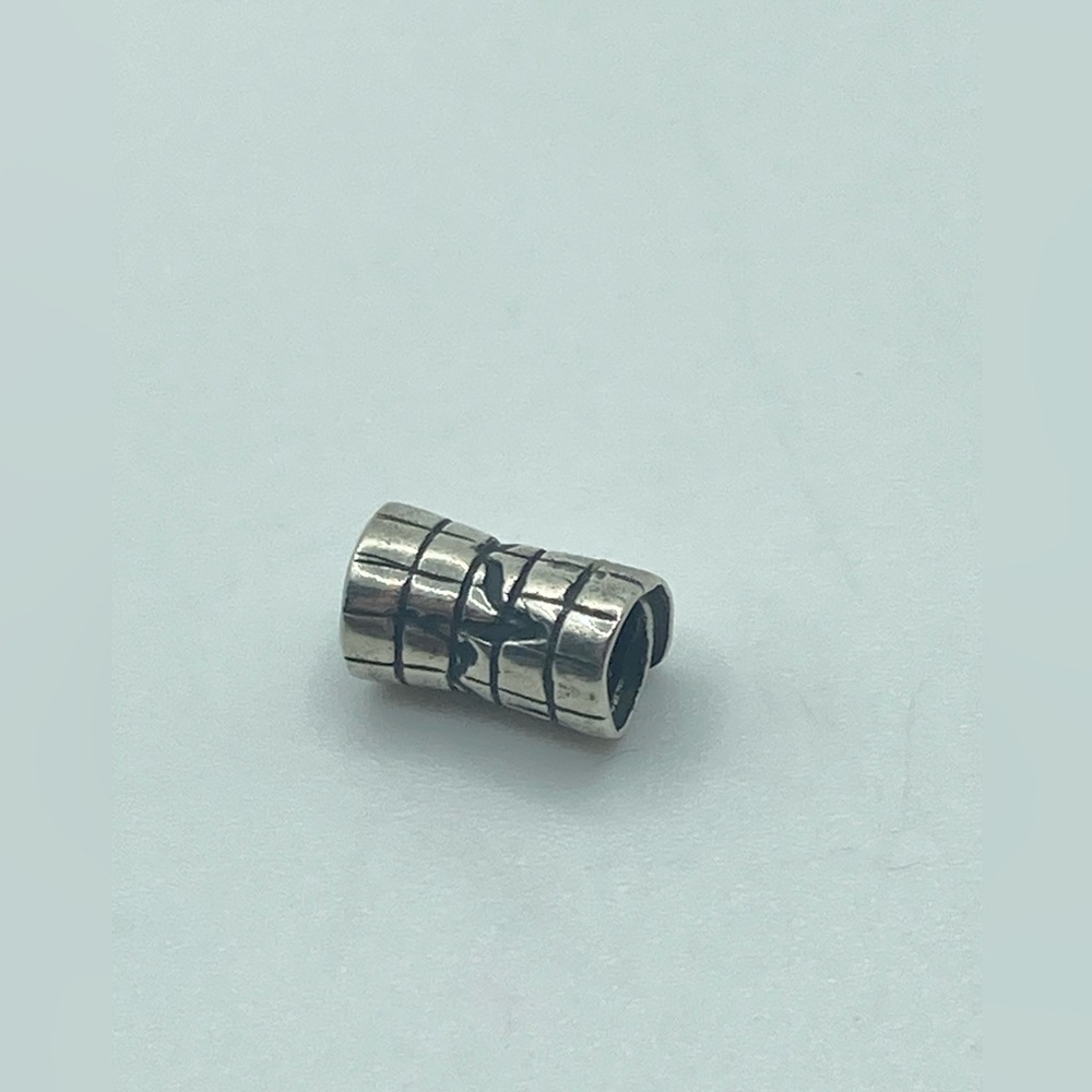 TROLLBEADS HeartBeat Bead 925 LAA Sterling Silver Bead Charm Approx 10mm Length